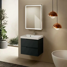 Тумба под раковину Aquame S3 AQM900360GM, 60 см, подвесная, цвет антрацит