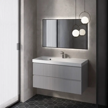 Тумба под раковину Aquame S1 AQM900110GM, 100 см, подвесная, цвет серый