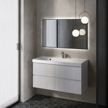 Тумба под раковину Aquame S1 AQM900110WH, 100 см, подвесная, цвет белый