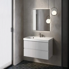 Тумба под раковину Aquame S1 AQM900180WH, 80 см, подвесная, цвет белый