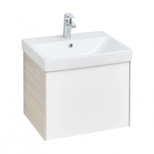 Тумба под раковину Aquaton Асти 1A263101AXD70, 55 см, подвесная, цвет белый/ясень шимо