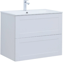 Тумба под раковину Aquanet Терра 80 см, 313234, белый матовый