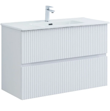 Тумба под раковину Aquanet Джейн 100 см (Flat), 335426, белый матовый