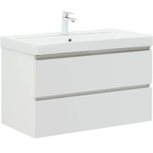 Тумба под раковину Aquanet Вега 316683, 90 см, подвесная, белый