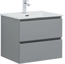 Тумба под раковину Aquanet Вега 2.0, 337959, 60 см, подвесная, мисти грин soft touch