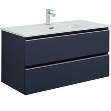 Тумба под раковину Aquanet Вега 2.0, 337945, 100 см, подвесная, маренго soft touch