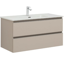 Тумба под раковину Aquanet Вега 2.0, 337939, 100 см, подвесная, бежевый soft touch