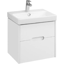 Тумба с раковиной Акватон Оливия, 1A2542K0OL010, 55 см, подвесная, цвет белый матовый