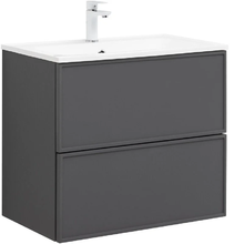 Тумба под раковину Aquanet Арт 75 см, 329064, цвет ясень графит