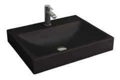 Раковина Bocchi Scala Arch 1077-004-0126, 60 см, фарфор, цвет черный матовый