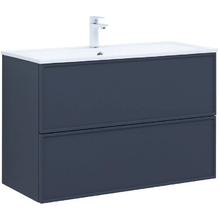 Тумба под раковину Aquanet Арт 100 см, 313267, цвет маренго