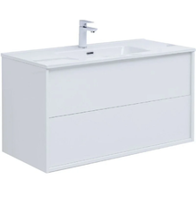 Тумба под раковину Aquanet Lino 100 см, 287544, белый