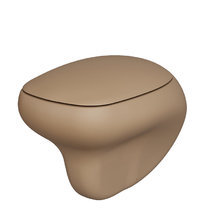 Подвесной унитаз Ambassador Diamond 123T20501R, безободковый, цвет темно-бежевый матовый