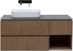 Тумба под раковину Allen Brau Infinity подвесная 120 см, цвет дуб, левая, 1.21005.NO