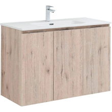 Тумба под раковину Aquanet Алвита New 100 см, подвесная, 3 дверцы, цвет дуб веллингтон белый, 277533