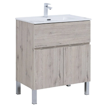 Тумба под раковину Aquanet Алвита New 70 см, напольная, цвет дуб веллингтон белый, 303902