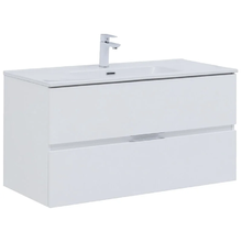 Тумба под раковину Aquanet Алвита New 100 см, подвесная, цвет белый матовый, 277518