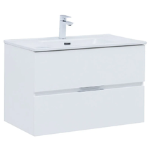 Тумба под раковину Aquanet Алвита New 80 см, подвесная, цвет белый матовый, 277514