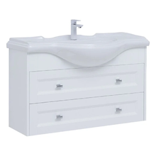 Тумба под раковину Aquanet Монте 105 см, подвесная, цвет белый матовый, 303999