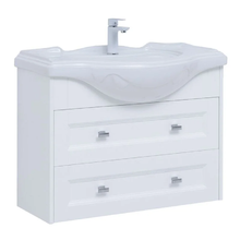 Тумба под раковину Aquanet Монте 85 см, подвесная, цвет белый матовый, 303998