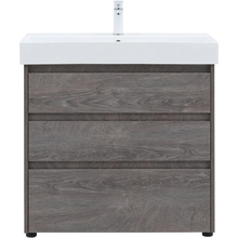 Тумба под раковину Aquanet Nova Lite, напольная, 85 см, цвет дуб рошелье, 302476