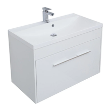 Тумба под раковину Aquanet Августа 90, подвесная, белый глянец, 00274019