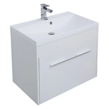 Тумба под раковину Aquanet Августа 75, подвесная, белый глянец, 00274144