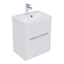 Тумба под раковину Aquanet Августа 50, подвесная, белый глянец, 00274140