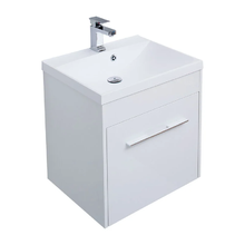 Тумба под раковину Aquanet Августа 58, подвесная, белый глянец, 00274017