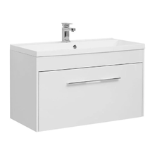 Тумба под раковину Aquanet Августа 100, подвесная, белый глянец, 00274142