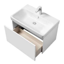 Тумба с раковиной Акватон Асти 70 см подвесная, белый матовый, белый глянцевый, 1A2630K0AX2B0