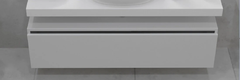 Тумба под раковину Armadi Art Flat 120 см, white vallessi uno-s, 897-120-W