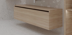 Тумба под раковину Armadi Art Flat 120 см, light oak vallessi uno-s, 897-120-L