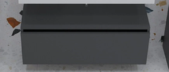 Тумба под раковину Armadi Art Flat 100 см, антрацит глянцевый vallessi uno-s, 897-100-A glossy