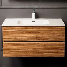 Тумба под раковину Armadi Art Vallessi 80 см подвесная, зебрано, 837-080-Z