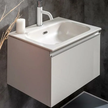 Тумба под раковину Armadi Art Vallessi 60 см подвесная, белый глянцевый, 837-060-W