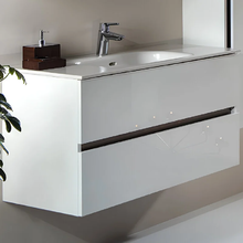 Тумба под раковину Armadi Art Vallessi 120 см подвесная, белый глянцевый, 837-120-W