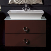 Тумба под раковину Armadi Art NeoArt 80 см подвесная, dark brown, 831-080-DB