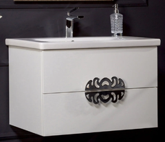 Тумба под раковину Armadi Art NeoArt 80 см подвесная, белый, 830-080-WH