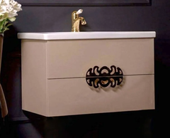 Тумба под раковину Armadi Art NeoArt 80 см подвесная, капучино, 830-080-CP