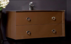 Тумба под раковину Armadi Art NeoArt 100 см подвесная, dark brown, 831-100-DB