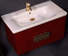 Тумба под раковину Armadi Art NeoArt 100 см подвесная, dark brown, 830-100-DB