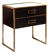 Тумба под раковину Armadi Art Monaco 80 см, напольная, черный, золото, 866-080-BG