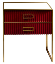 Тумба под раковину Armadi Art Monaco 80 см, напольная, бордовый, золото, 866-080-RG