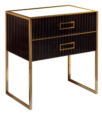 Тумба под раковину Armadi Art Monaco 80 см, напольная, черный, золото, 867-080-BG