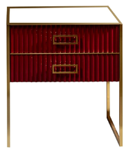 Тумба под раковину Armadi Art Monaco 80 см, напольная, бордовый, золото, 867-080-RG