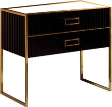 Тумба под раковину Armadi Art Monaco 100 см, напольная, черный, золото, 867-100-BG