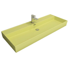 Раковина Bocchi Milano 1394-026-0126, 120 см, фарфор, желтая