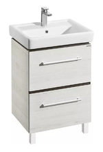 Тумба под раковину Акватон Ронда PRO 60 см подвесная/напольная, дуб сомерсет, 1A205001RSC20