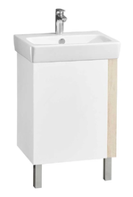 Тумба под раковину Акватон Кантри 55 см напольная, белый/дуб верона, 1A257601AHB20